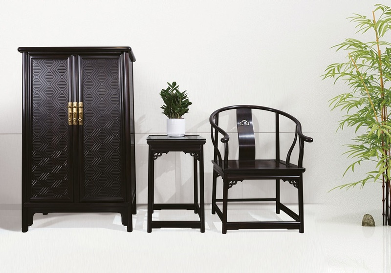 木】☆ 家具 紫檀木鏤空彫拐子紋方幾 ☆清朝期天然木 彫刻文様明清家具